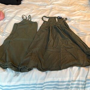 Spaghetti strap top with match tank